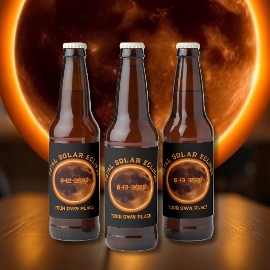 2026年8月12日の皆既日食 ビールラベル
