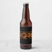 2026年8月12日の皆既日食 ビールラベル (正面)