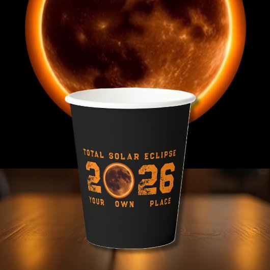 2026年8月12日の皆既日食 紙コップ