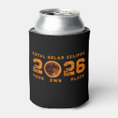 2026年8月12日の皆既日食 缶クーラー (缶正面)