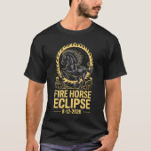 2026年8月12日の皆既日食 Tシャツ (正面)