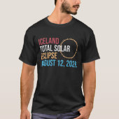 2026年8月12日アイスランド皆既日食 マグカップ Tシャツ (正面)