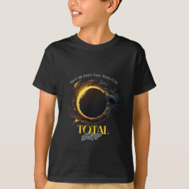 2026年8月12日スペイン皆既日食 キッズ Tシャツ