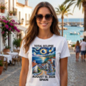 2026年8月12日スペイン皆既日食Tシャツ Tシャツ