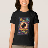 2026年8月12日皆既日食の誕生日Tシャツ トライブレンドTシャツ (正面)