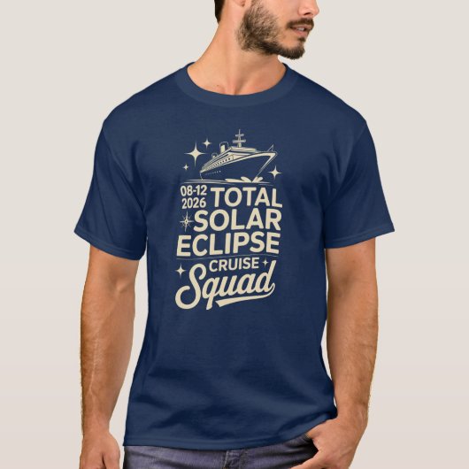 2026年8月12日皆既日食クルーズマッチング Tシャツ (正面)