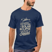 2026年8月12日皆既日食クルーズ スクワッド Tシャツ (正面)