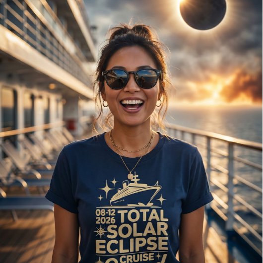 2026年8月12日皆既日食クルーズ スクワッド Tシャツ