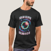 2026年8月12日皆既日食 アイスランドTシャツ Tシャツ (正面)