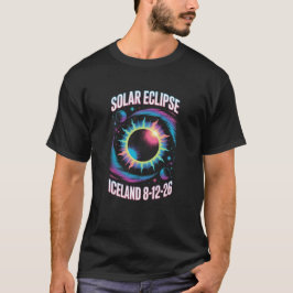 2026年8月12日皆既日食 アイスランドTシャツ Tシャツ