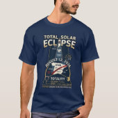 2026年8月12日皆既日食 スペイン アイスランド Tシャツ (正面)