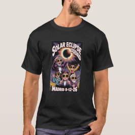 2026年8月12日皆既日食 マドリードTシャツ Tシャツ