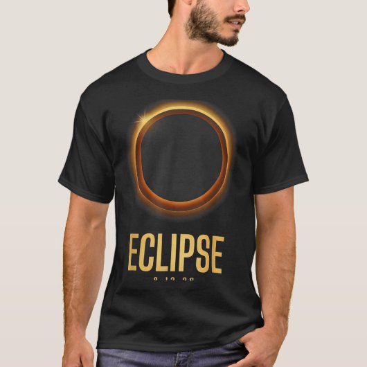 2026年8月12日皆既日食 Tシャツ (正面)