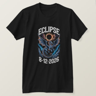 2026年8月12日 日食 スペイン アイスランド Tシャツ