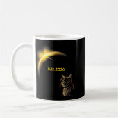 2026年8月12日 日食 猫 総合 コーヒーマグカップ (左)