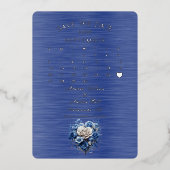 2026年9月の日付を保結婚存 箔招待状 (正面)