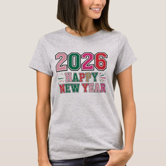 2026年 あけましておめでとう Tシャツ (正面)