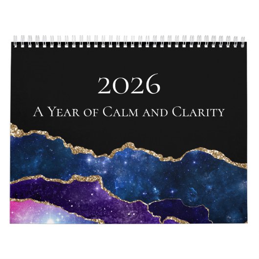 2026年 アゲート 静謐なる清澄さ カレンダー (カバー)