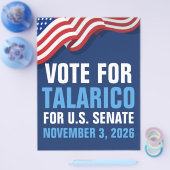 2026年 アメリカ上院議員選挙 タラリコ チラシ (シングル)