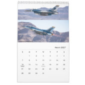 2026年 アメリカ空軍 カレンダー (3月 2027)