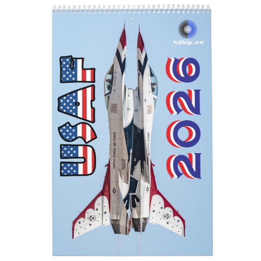 2026年 アメリカ空軍 カレンダー (カバー)