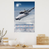 2026年 アントノフAn-225 ムリーヤ追悼カレンダー ポスター (キッチン)