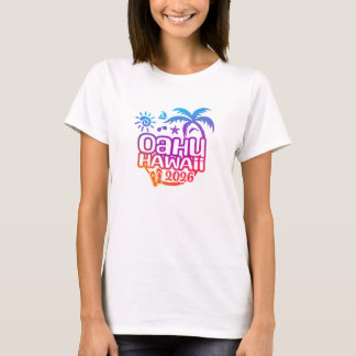 2026年 オアフ島、ハワイ バケーション Tシャツ
