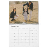 2026年 オリジナル家族写真カレンダー カレンダー (1月 2027)