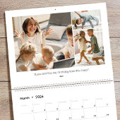 2026年 オーダーメイド フォト ファミリー 引用 & 面白い名言 カレンダー