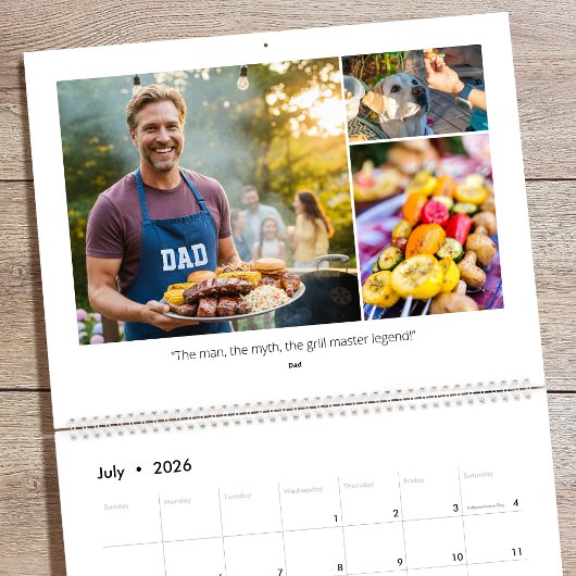 2026年 オーダーメイド フォト ファミリー 引用 & 面白い名言 カレンダー