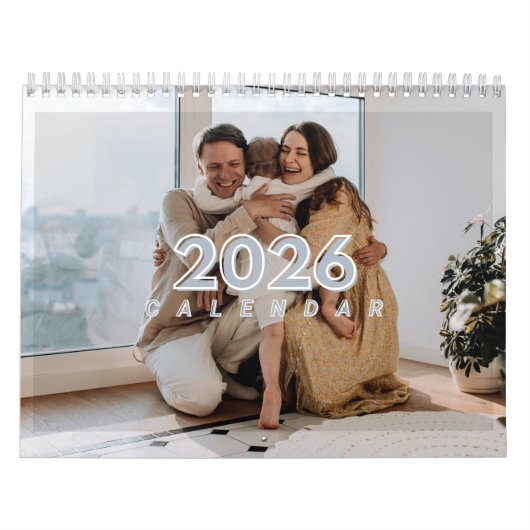 2026年 カスタムカレンダー 自分の家族写真入り カレンダー (カバー)