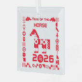 2026年 ガラスオーナメント (正面左)