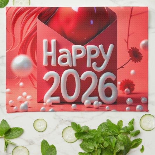 2026年 キッチンタオル (折り畳み)