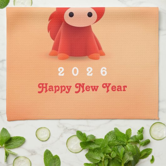 2026年 キッチンタオル (折り畳み)