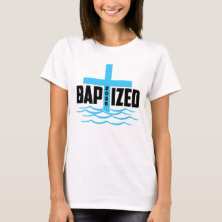 2026年 キリスト教 十字架と水の洗礼 Tシャツ