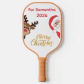 2026年 クリスマス ピックルボール パドル 名入れ (正面)