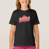 2026年 グラフィティスタイル カラースプラッシュ 新年 Tシャツ (正面)