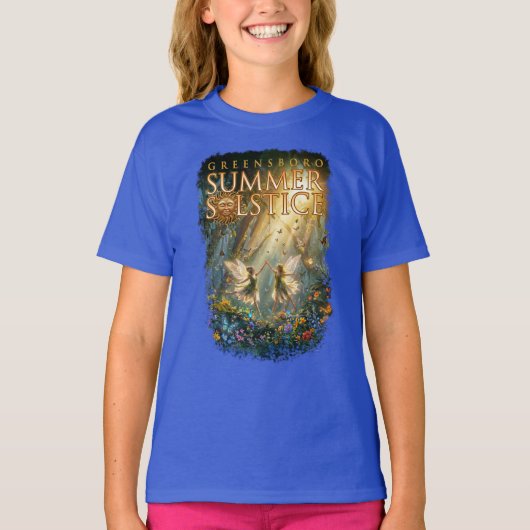 2026年 グリーンズボロ 夏至祭り キッズ Tシャツ (正面)