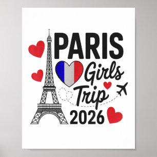 2026年 サシバリ旅行 パリ ガールズトリップ キッズ再会 ポスター
