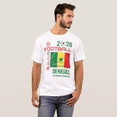 2026年 サッカー セネガル ファン Tシャツ (正面フル)
