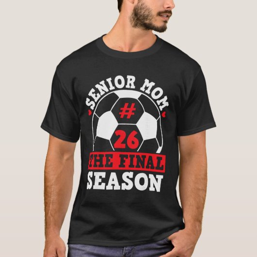 2026年 サッカー 最終学年 卒業式 お母さま Tシャツ (正面)