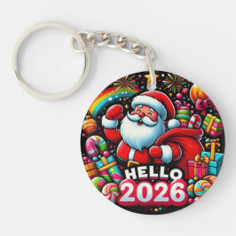 2026年 サンタクロース クリスマス カスタム 年末年始 お祝い キーホルダー