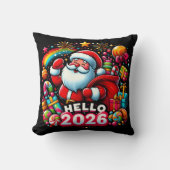 2026年 サンタクロース クリスマス カスタム 新年 クッション (正面)