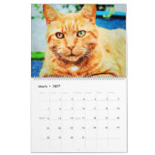 2026年 ジンジャータビー 猫好き 愛猫家 マーマレードキャット カレンダー (3月 2027)