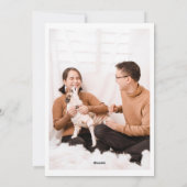 2026年　ハッピーニューイヤー　モダンファミリー　フォトコラージュ シーズンカード (裏面)