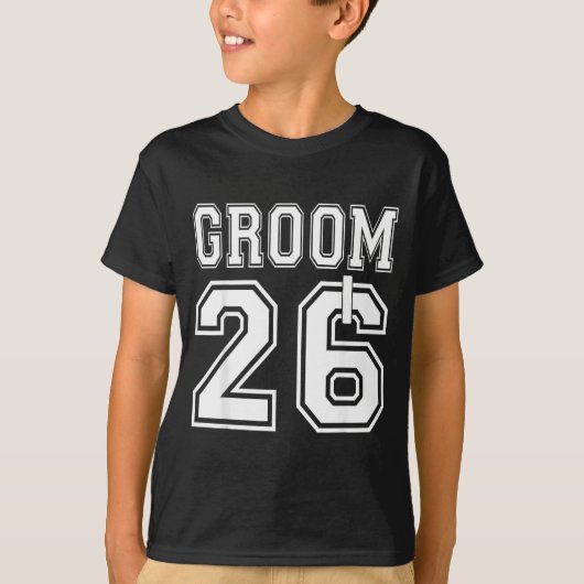 2026年 ハネムーン ウェディングパーティー 男性用 記念日ギフト Tシャツ (正面)
