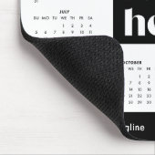 2026年 ビジネス ロゴ入り 年間カレンダー マウスパッド (コーナー)