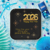 2026年 ペーパー プレート 平和と喜び (パーティー)