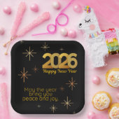 2026年 ペーパー プレート 平和と喜び (パーティー)