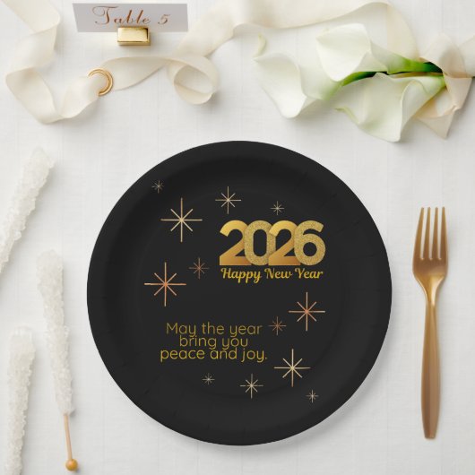2026年 ペーパー プレート 平和と喜び (ウェディング)